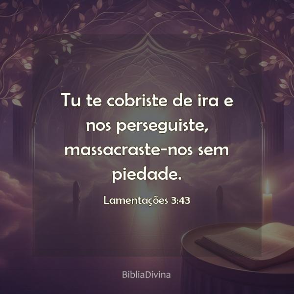 Lamentações 3:43