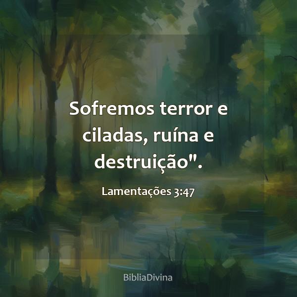 Lamentações 3:47