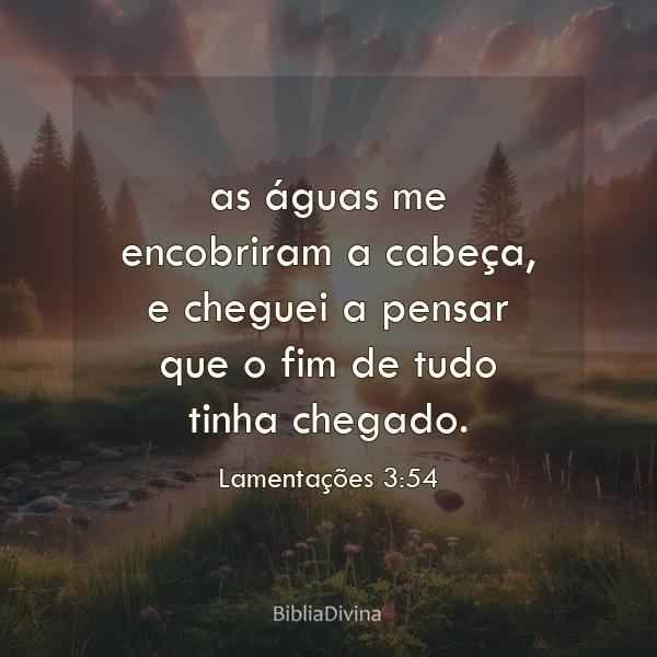 Lamentações 3:54