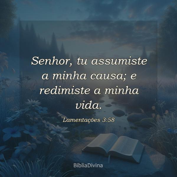 Lamentações 3:58