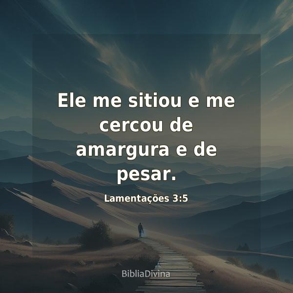 Lamentações 3:5