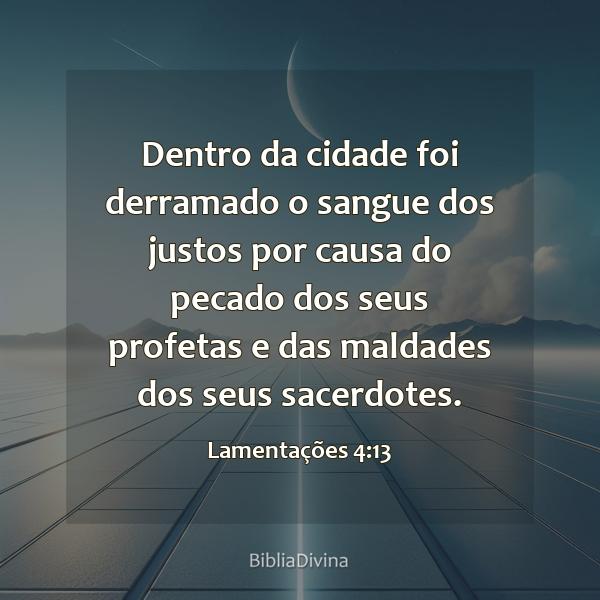 Lamentações 4:13