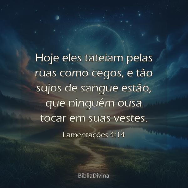 Lamentações 4:14