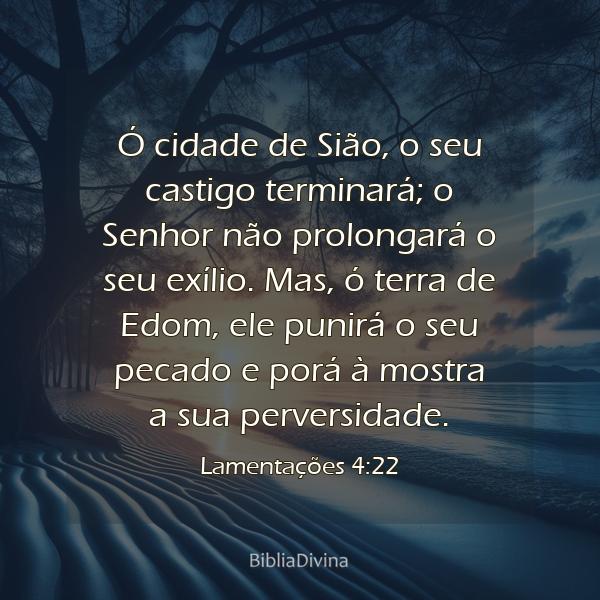 Lamentações 4:22