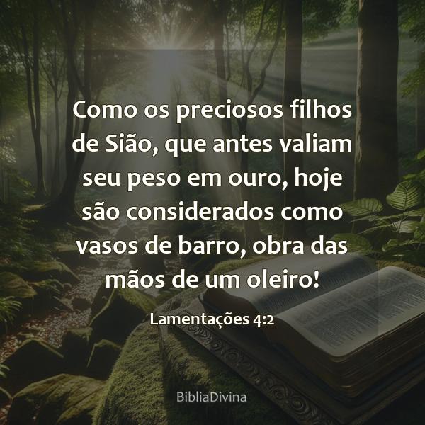 Lamentações 4:2