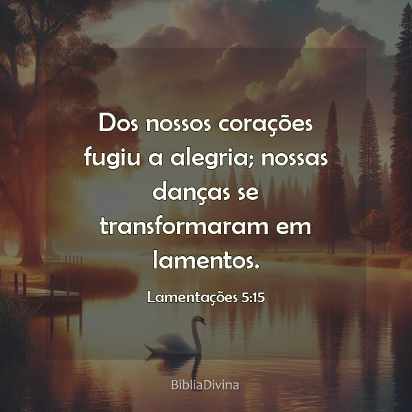 Lamentações 5:15