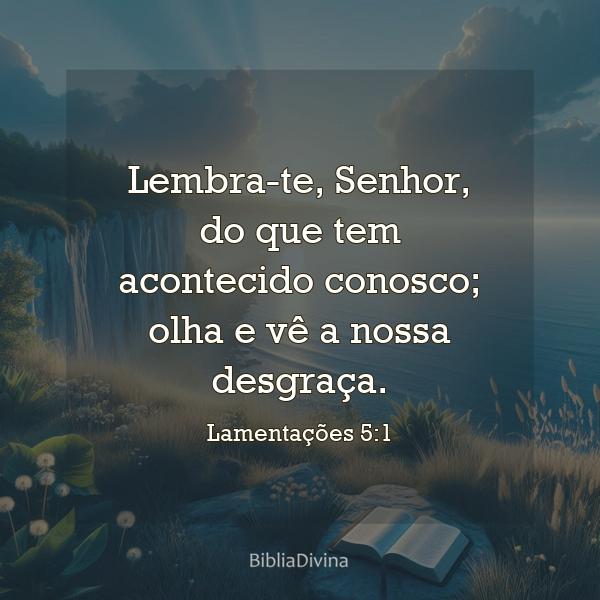 Lamentações 5:1