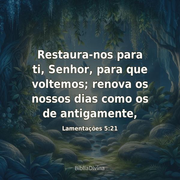 Lamentações 5:21