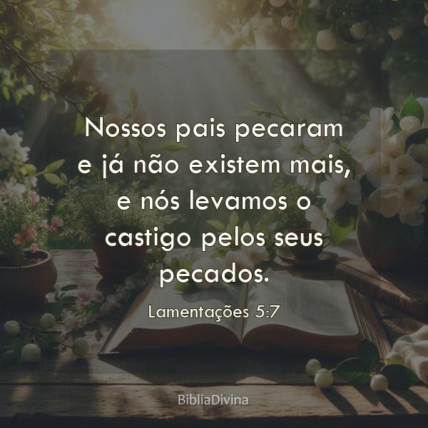 Lamentações 5:7