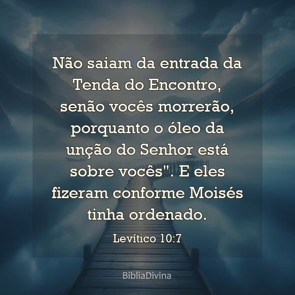 Levítico 10:7