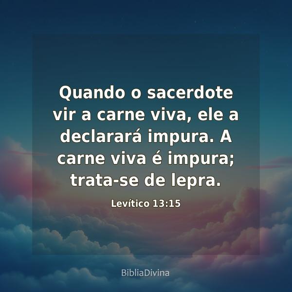 Levítico 13:15