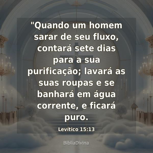 Levítico 15:13