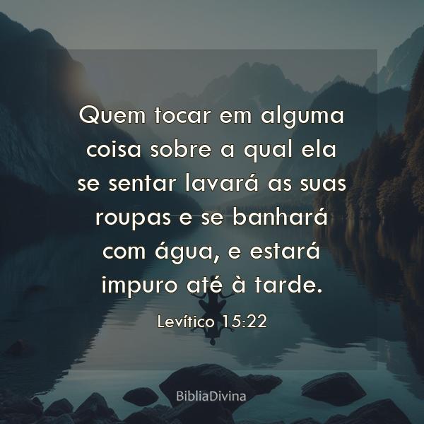 Levítico 15:22