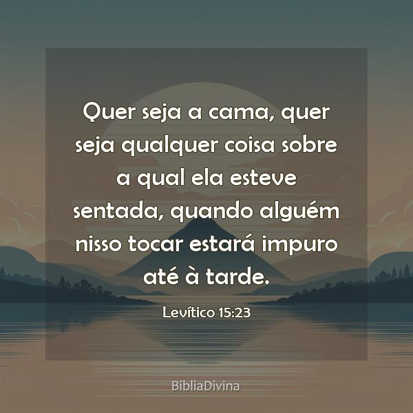 Levítico 15:23