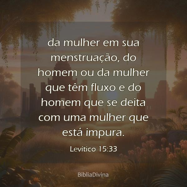 Levítico 15:33