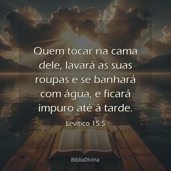 Levítico 15:5