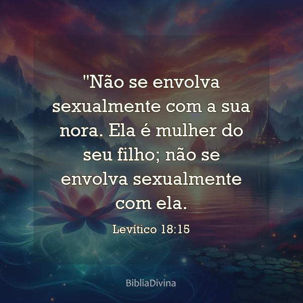 Levítico 18:15