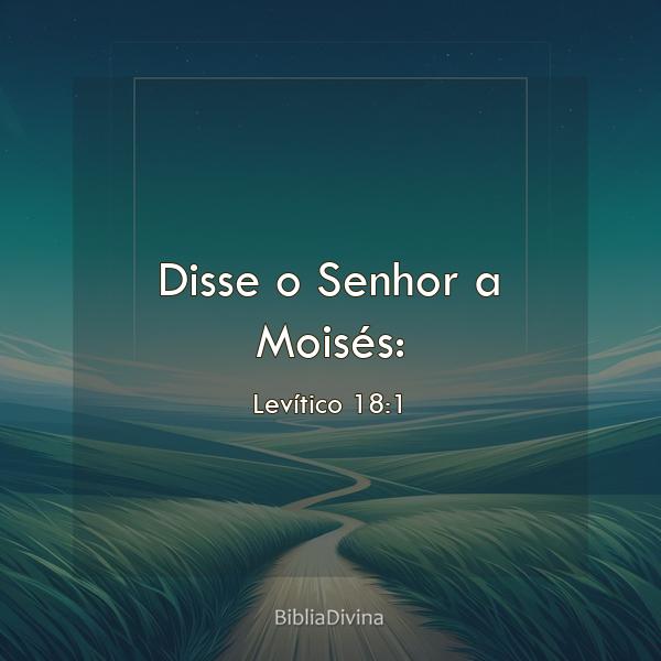 Levítico 18:1