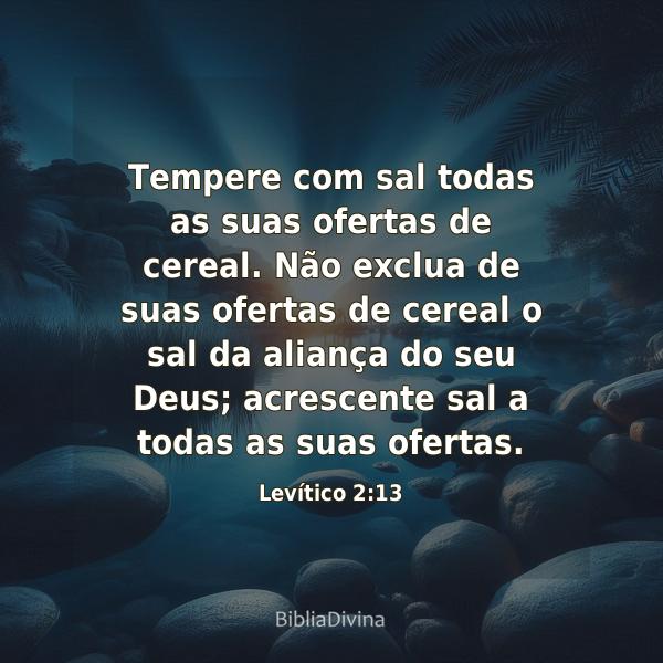 Levítico 2:13