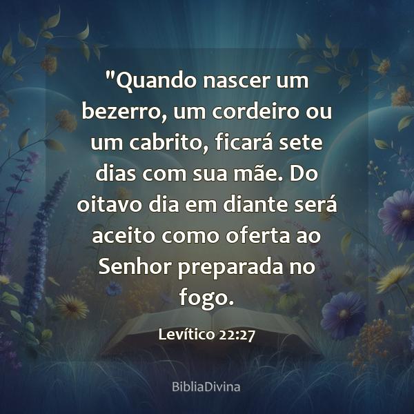 Levítico 22:27