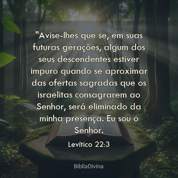 Levítico 22:3