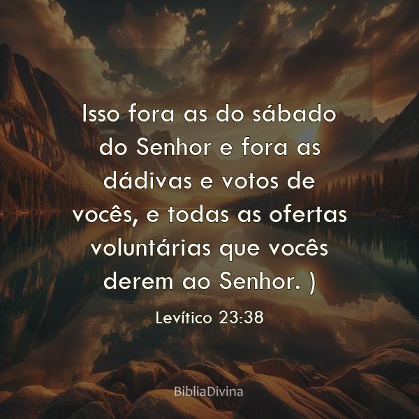 Levítico 23:38