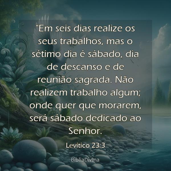 Levítico 23:3