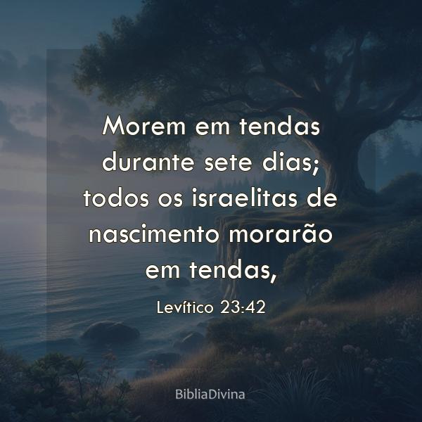 Levítico 23:42