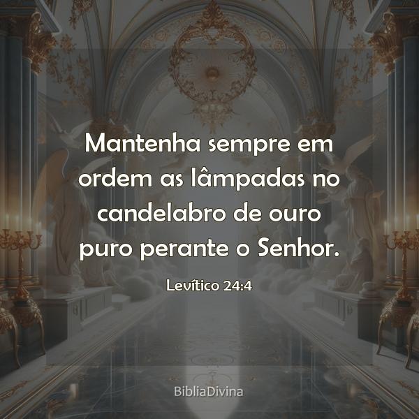 Levítico 24:4