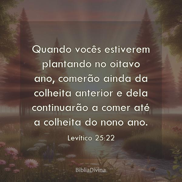 Levítico 25:22