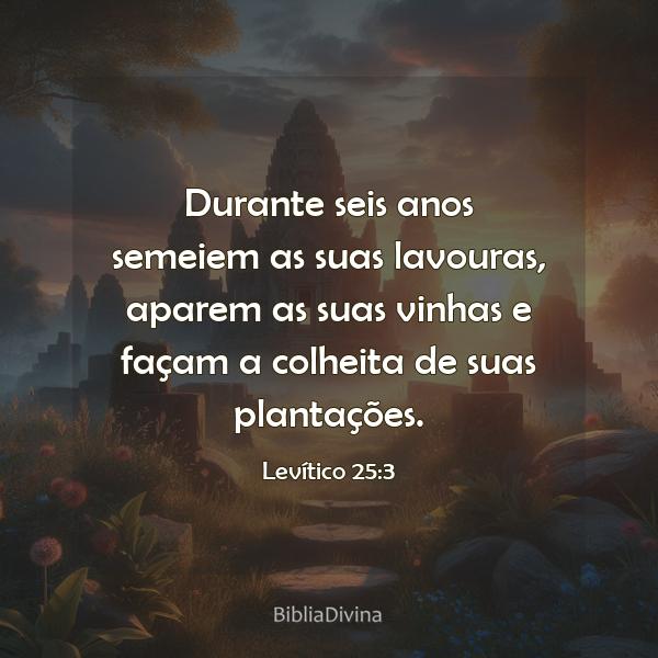 Levítico 25:3