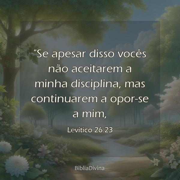 Levítico 26:23