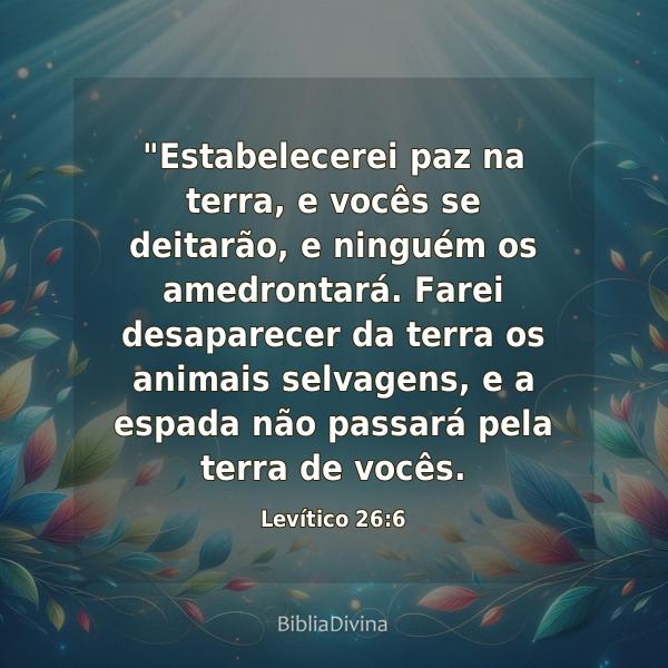 Levítico 26:6