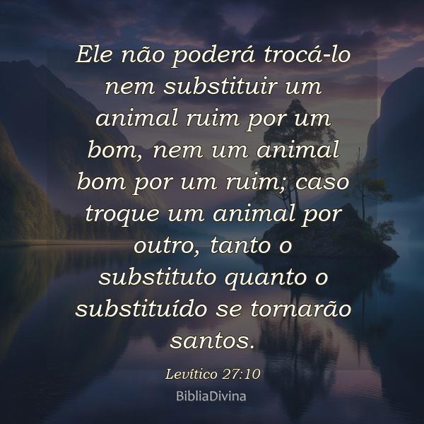 Levítico 27:10