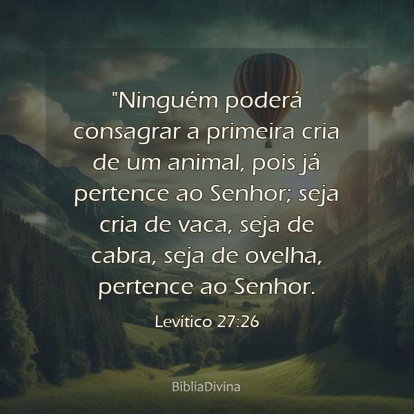 Levítico 27:26