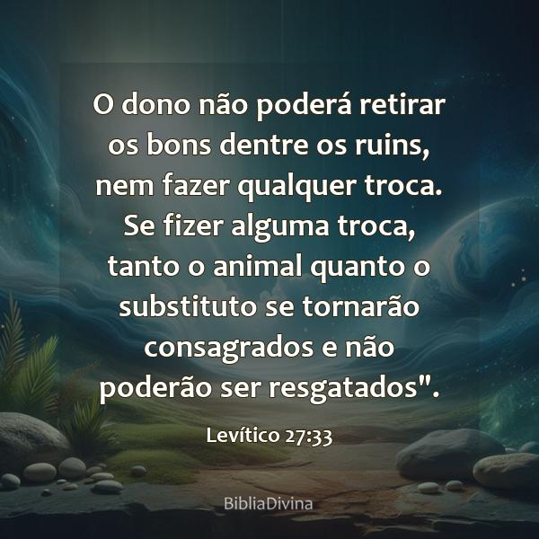 Levítico 27:33