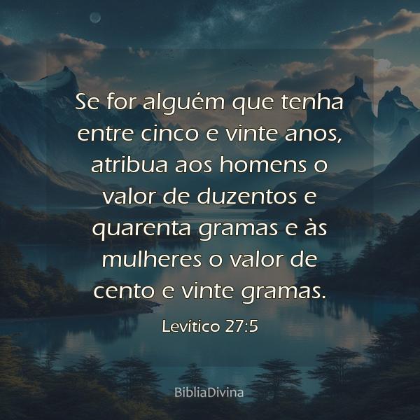 Levítico 27:5