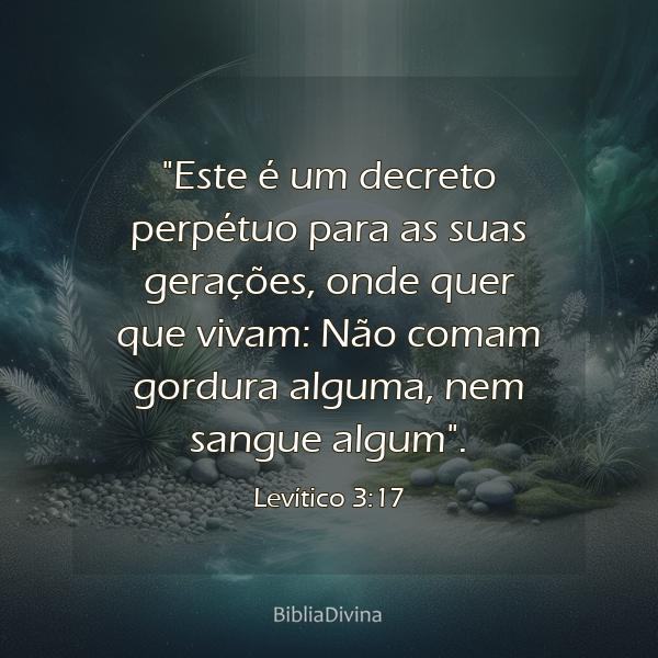 Levítico 3:17