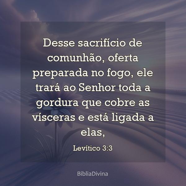 Levítico 3:3