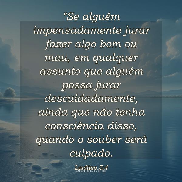 Levítico 5:4