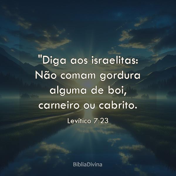 Levítico 7:23