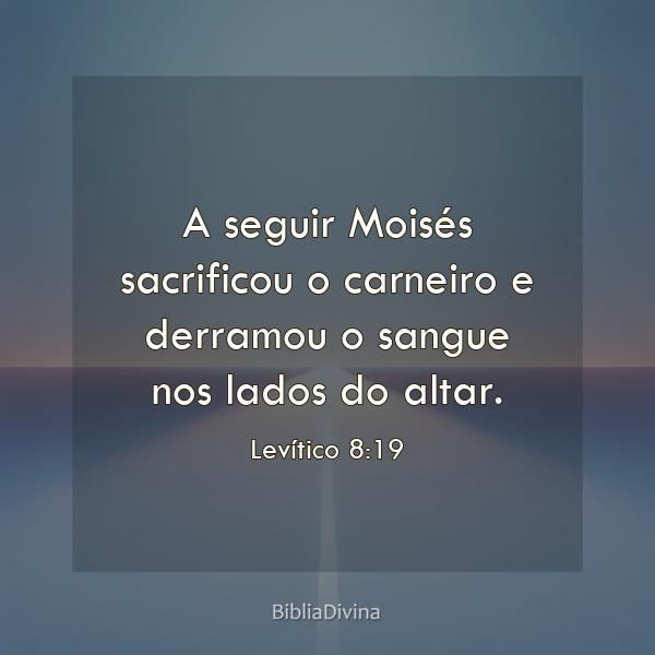 Levítico 8:19