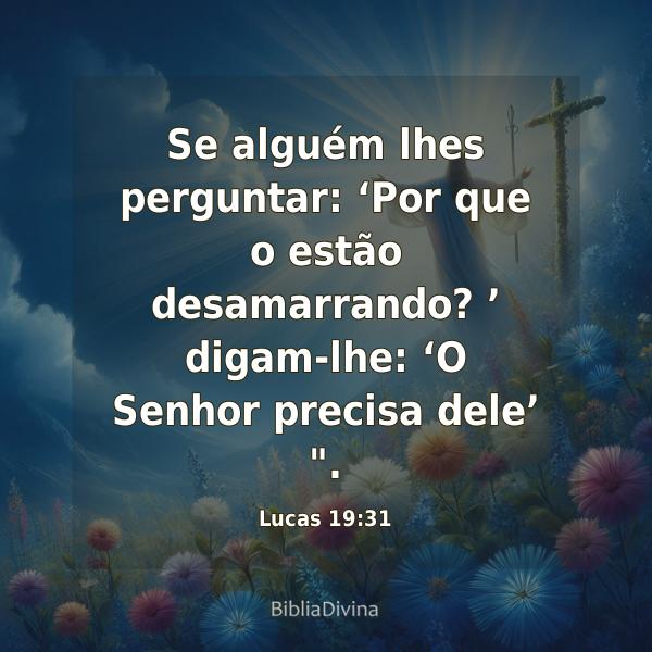 Lucas 19:31