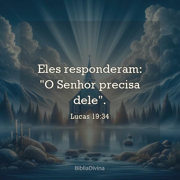 Lucas 19:34