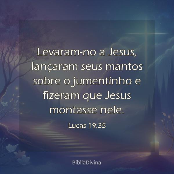 Lucas 19:35