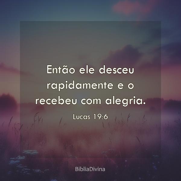 Lucas 19:6