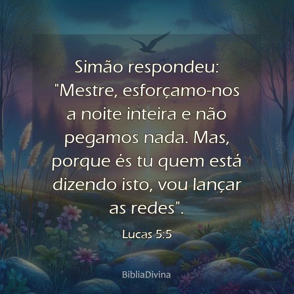 Lucas 5:5