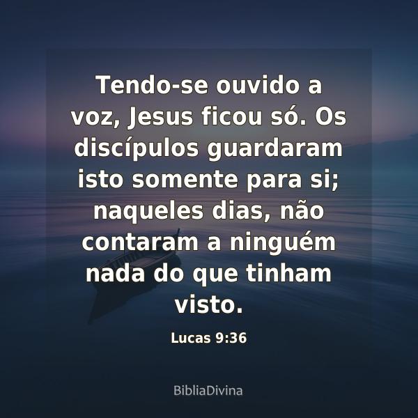 Lucas 9:36