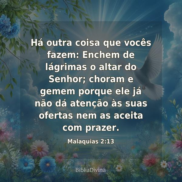 Malaquias 2:13