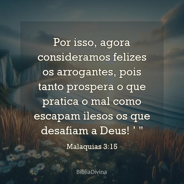 Malaquias 3:15